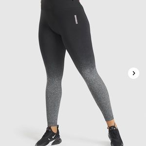 GYMSHARK ADAPT OMBRÉ SEAMLESS LEGGINGS-BLACK MARL